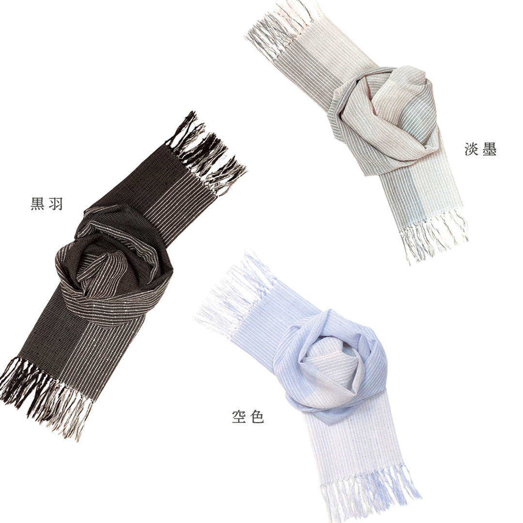 結城紬　真綿ショール 奥順 結城紬 ショール 真綿 ストール フリンジショール 約45